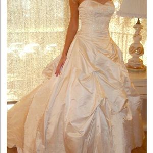 Marisa 744 silk wedding dress size 14